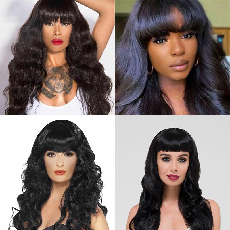 MERISIHAIR Черный синтетический парик с естественной волной, женский длинный, мягкий, повседневная прическа, пушистый термостойкий парик