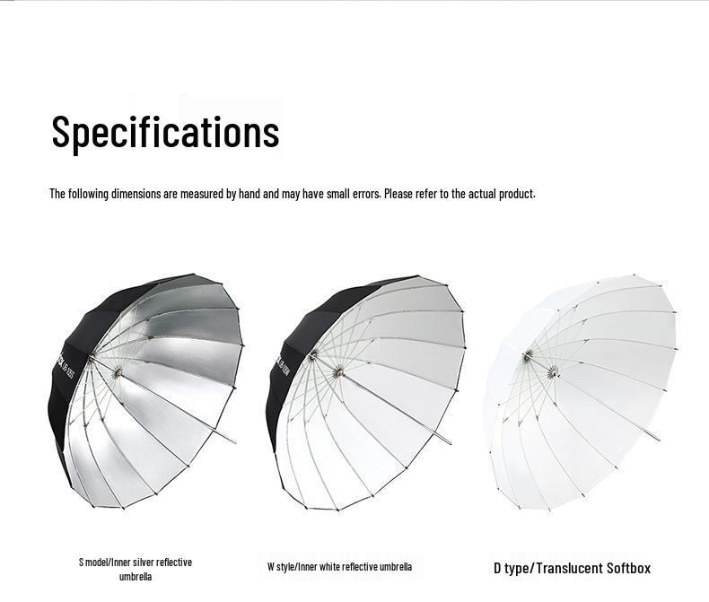 Godox UB Parabolic Reflector Umbrella: Large, Portable, Multifunctional Light for Studio and Outdoor Photography.