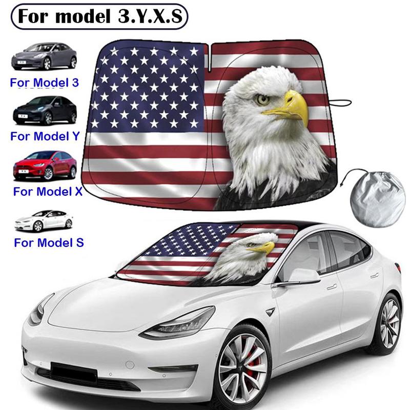 Car Windshield Sun Shade Covers Visors Auto Front Window Sunscreen Parasol Coche for Tesla Model 3 Y S X Sunshade