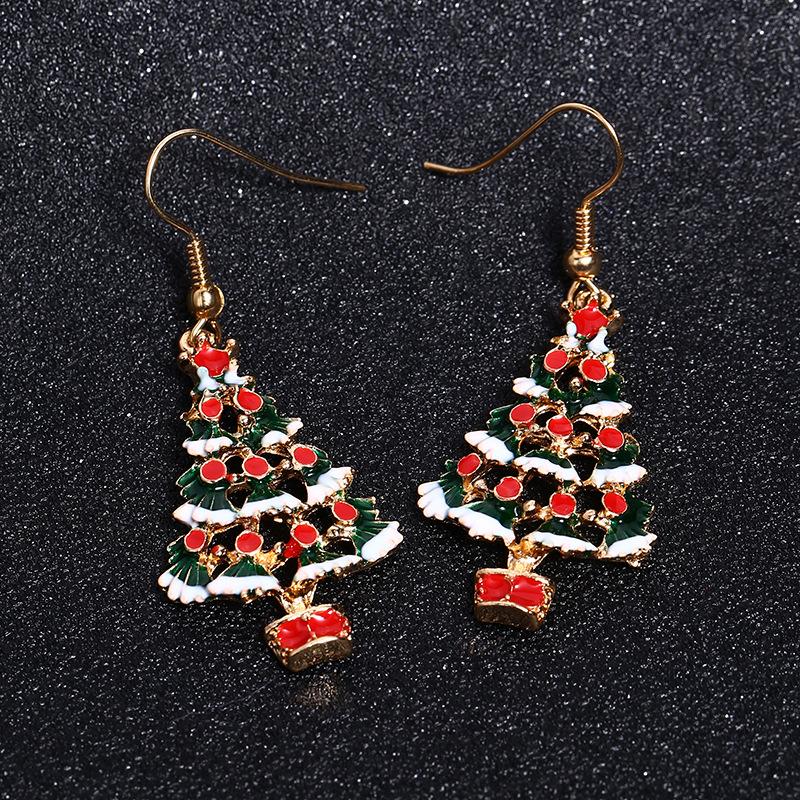 Earrings Christmas Holiday Series Ornaments Christmas Tree Earrings Earrings