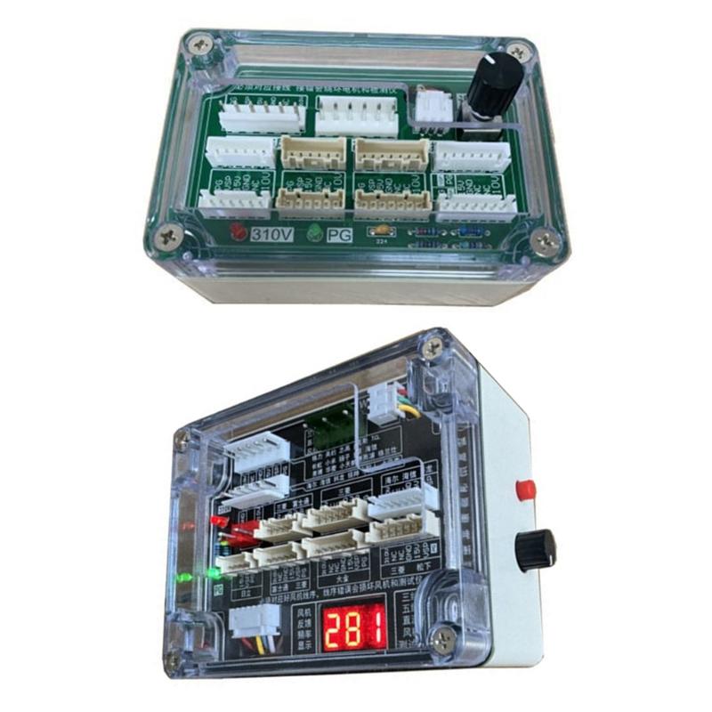 Тестер мотора кондиционера для 3-проводных 5-проводных вентиляторов HVAC с дисплеем оборотов и защитой от короткого замыкания