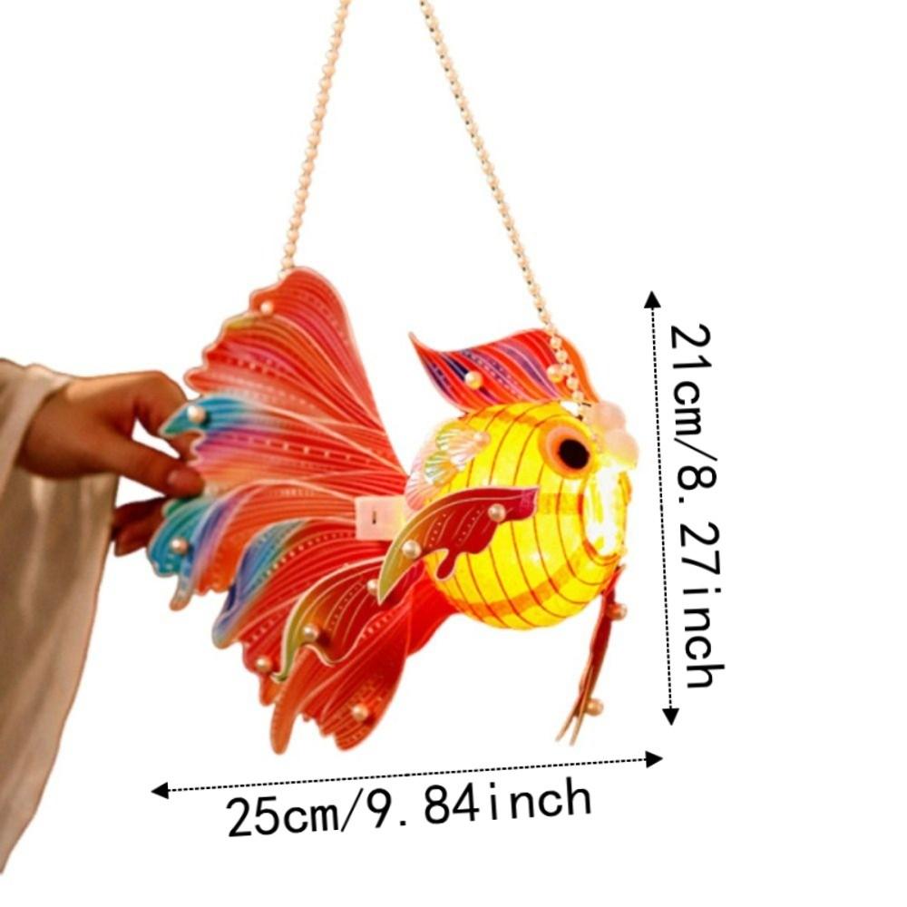 Good Luck Goldfish Lanterns Chinese Style DIY Lantern Material Kit Cultural Events