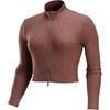 Nike Knitwear Women's Brown Stand Collar Moderate Other FV7186-223