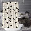 Bathroom Thickened Waterproof Curtain Mildew Proof Shower Curtain Shower Partition Curtain Shower Curtain Bathroom Curtain Free Perforation