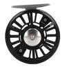 Черная 5 6 Катушка для нахлыста из алюминиевого сплава с кнопкой сброса Катушка для нахлыстовой рыбалки с большой шпулей для пресной и соленой воды
