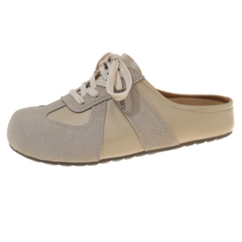 Модные тапочки Женские летние шлепанцы Лоферы Платформа Средний Женская обувь Закрытый носок Мода 2025 Плоские Роскошные Тканевые Резиновые ПУ Рим Хлопок