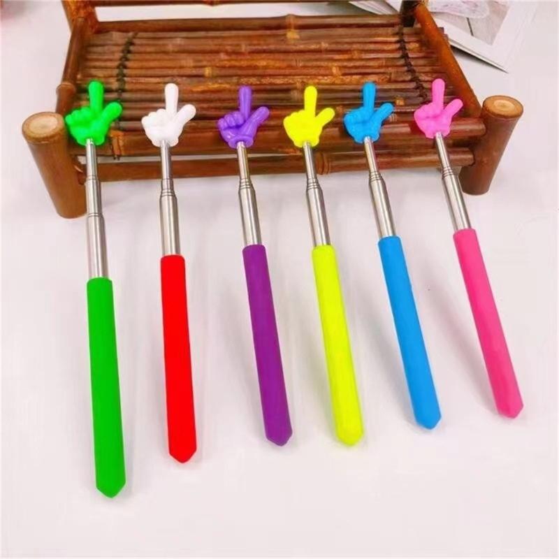 10Pcs Retractable Teacher Pointer Finger Telescoping Pointer Stick Hand Pointer Extendable Presentation Pointer Finger