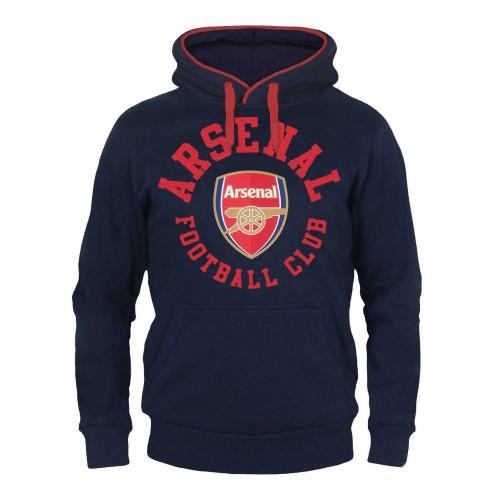 Arsenal FC Mens Fleece Contrast Trim Hoodie