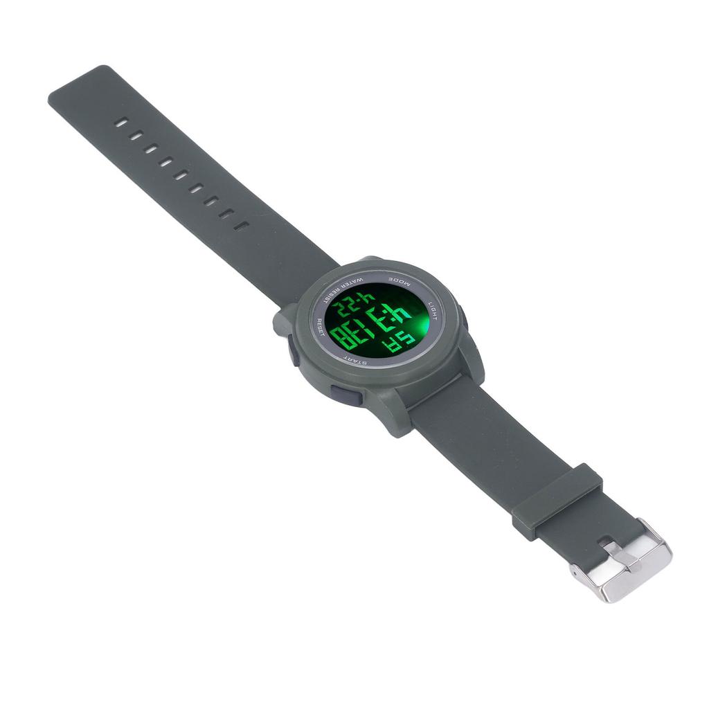 Цифровые спортивные часы с большим многофункциональным дисплеем, светящиеся 5 бар, водонепроницаемые часы для плавания