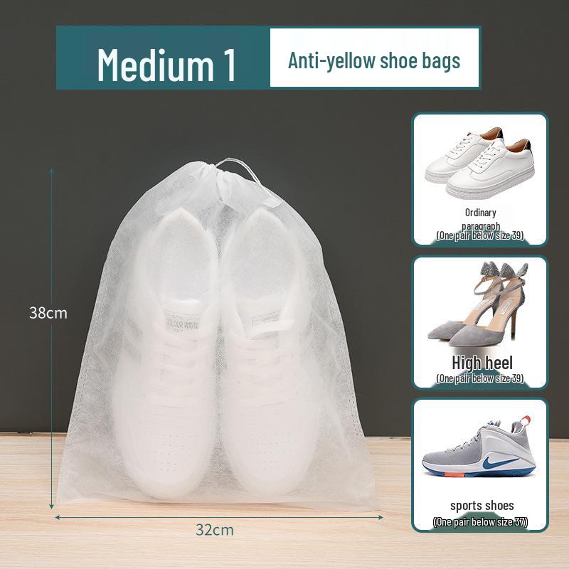 Sun-Drying Anti-Yellow Non-Woven Shoe Covers: Sun-Proof, Moisture-Proof, Dust-Proof Drawstring Storage Bag