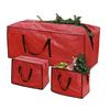Сумка для хранения рождественской елки Большая вместимость Водонепроницаемая Пыленепроницаемая Усиленная Устойчивая к разрывам Тканая из ПЭ Органайзер для хранения елки