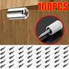 8/100PCS Self Tapping Screws Layer Plate Holder Wardrobe Storage Rack Septum Fixed Support With Slip Resistant Rubber Sleeve
