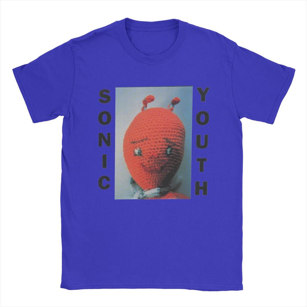 Мужские футболки Sonic Youth Хлопковые топы Новинка Футболка с коротким рукавом и круглым вырезом Вечеринка Футболка