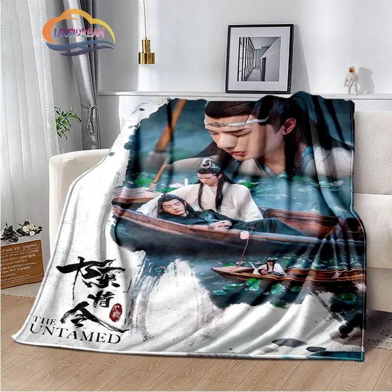 The Untamed Flannel Blankets Popular Tv Weiwuxian Blanket Portable Warm Blanket for Sofa Bed Soft Gifts Girls and Fans