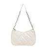 Textured Diamond On the New Casual 2025 Spring New Solid Color Fashion Trend Foreign Style Portable Underarm Shoulder Women's Bag