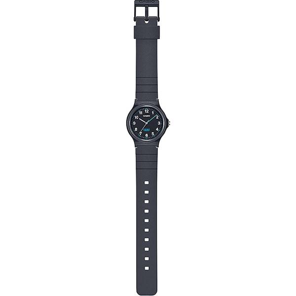 Casio LQ-24B-1BJF [CASIO Collection] Круглые часы из черной смолы, аналоговые