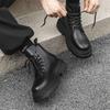 Platform short boots men's 2024 new thickened versatile high-top locomotive boots sleeve knight chimney boots 56734-J