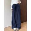 Work Pants for Women In Summer Thin New Cool High Waist Straight Retro Wide-leg Sports Pants