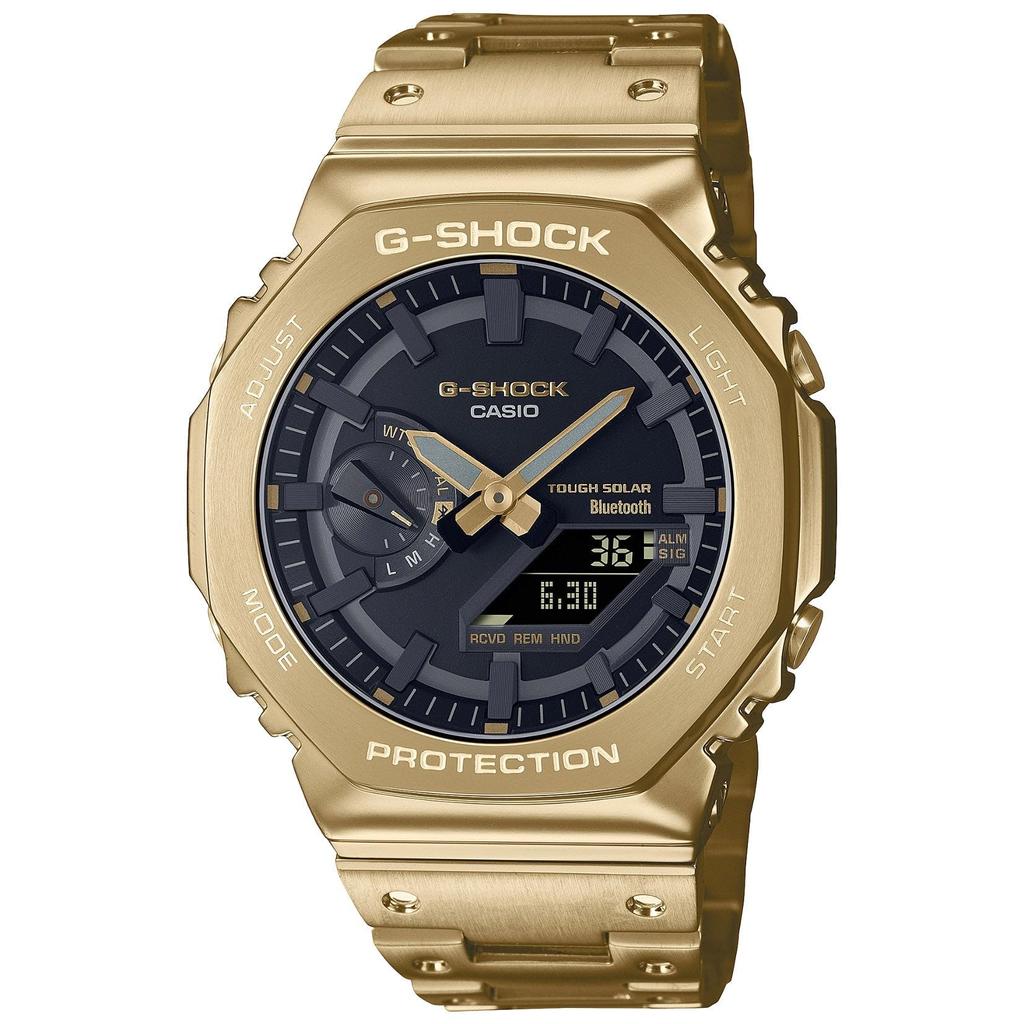 Casio Полностью металлические спортивные часы G-Shock GMB2100GD-9A Gold, Gold,