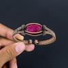 Ruby Bangle Gemstone Jewelry, 999 Copper Wire Wrapped Handmade Bangle, Latest Design Cuff Jewelry