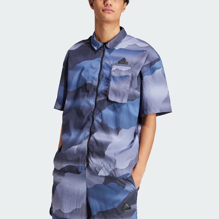 Adidas Shirt Men's Oil Ink Blue IR5184