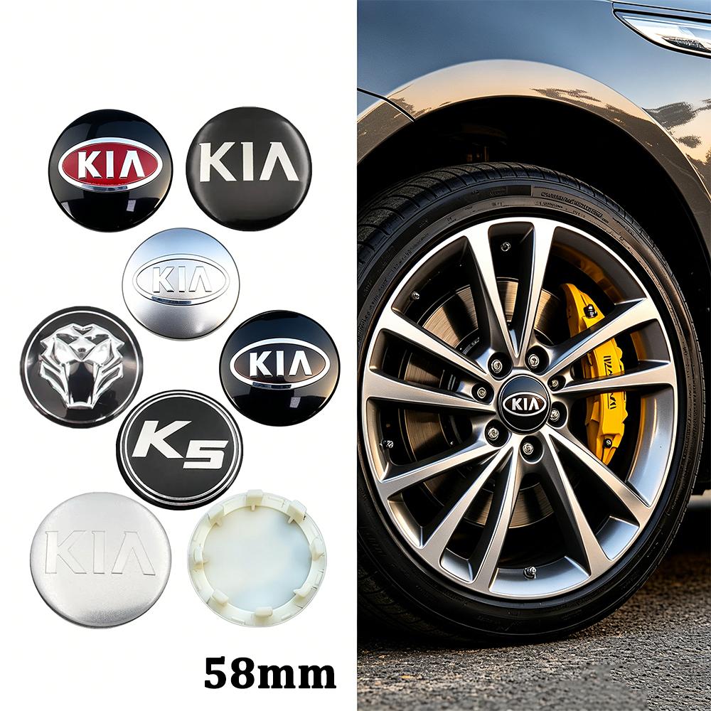 58 мм Колпачки ступицы колеса автомобиля Эмблема Крышка для KIA K2 K3 K5 RIO Sorento Forte Soul Ceed Cerato Optima Sportage Автоаксессуары