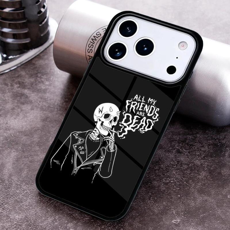 Чехол для телефона с рисунком «Скелет Череп» для iPhone 17,16e,15,14,13,12,11,Mini,Pro,MAX, мягкий силиконовый чехол
