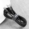 Baseus Cafule Cable Durable Nylon Cable Usb / Micro Usb Qc3.0 2.4A 1M Black-Grey (Camklf-Bg1)