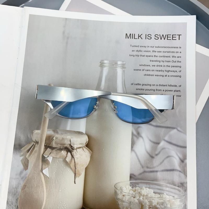 Винтажные Модные Металлические Солнцезащитные Очки Маленькой Оправы Кошачий Глаз Женские Мужские Солнцезащитные Очки Панк Роскошный Бренд Дизайнер Хип-Хоп Очки