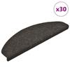 VidaXL Self-adhesive Stair Treads 30 Pieces 65 X 21 X 4 Cm Anthracite Semicircular Large 3365663