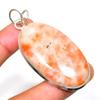 Подвеска из драгоценного камня Sunstone, посеребренная 925 пробы, ручная работа, 2,46 дюйма
