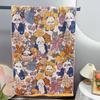 Мультяшное кошачье банное полотенце 80*160 см Чистый хлопок Впитывающее банное полотенце 5-слойная хлопковая марля Супермягкое Нежное к коже и Комфортное банное полотенце