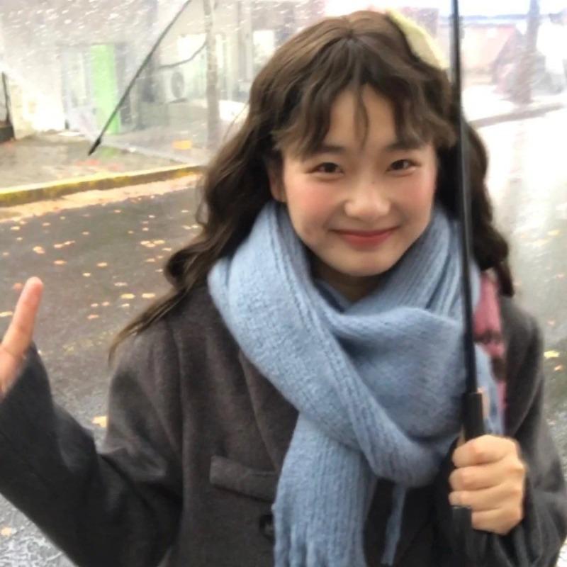 New Christmas Red Scarf Women's Winter Warmth Thickened Imitation Cashmere Solid Color Knitted Fringed Scarf Shawl Student