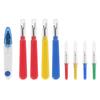 9 In 1 Thread Cutter Seam Ripper Plastic Handle Stitch Sewing Unpicking Tool Craft