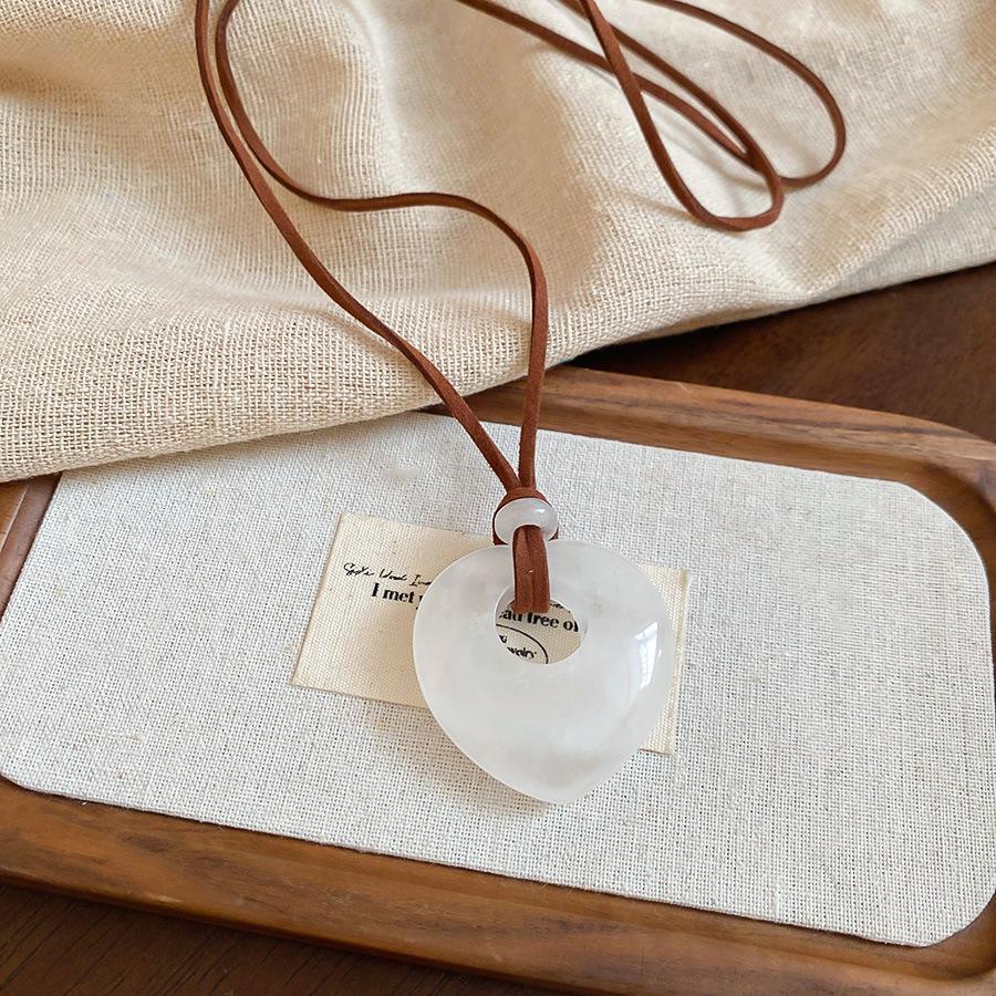 Минималистичное регулируемое акриловое геометрическое ожерелье - Универсальная модная цепочка для свитера