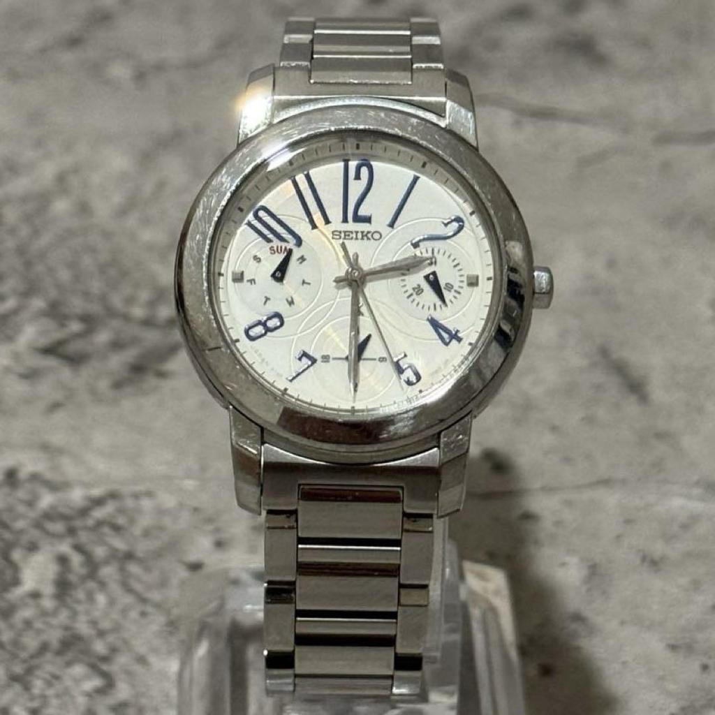 [USED] Working Seiko Lukia Chronograph Watch 5Y89-OATO