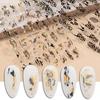 2Pcs Nail Stickers Creative Long Lasting Fashion Stylish Leopard Print for Female