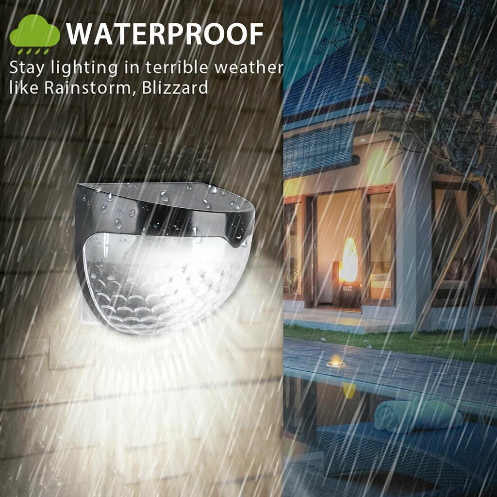 Простые в установке солнечные фонари для столбов для забора. Наружные декоративные палубные светильники. Солнечная батарея IP65. Водонепроницаемое настенное крепление. Освещение для столбов для забора для патио.