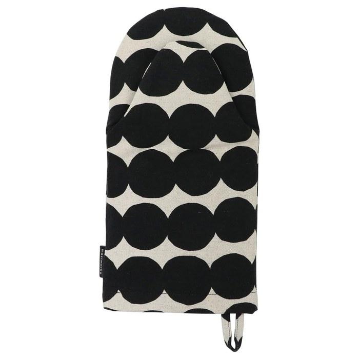 Marimekko Rasymatto Oven Mitten (Dark Blue x Linen) 073647 890
