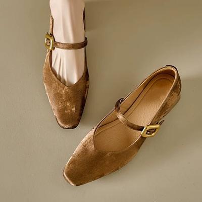 Гигантская мягкая кожа в новом китайском стиле с туфлями Мэри Джейн женские французские ретро универсальные туфли на толстом среднем каблуке с квадратным носком