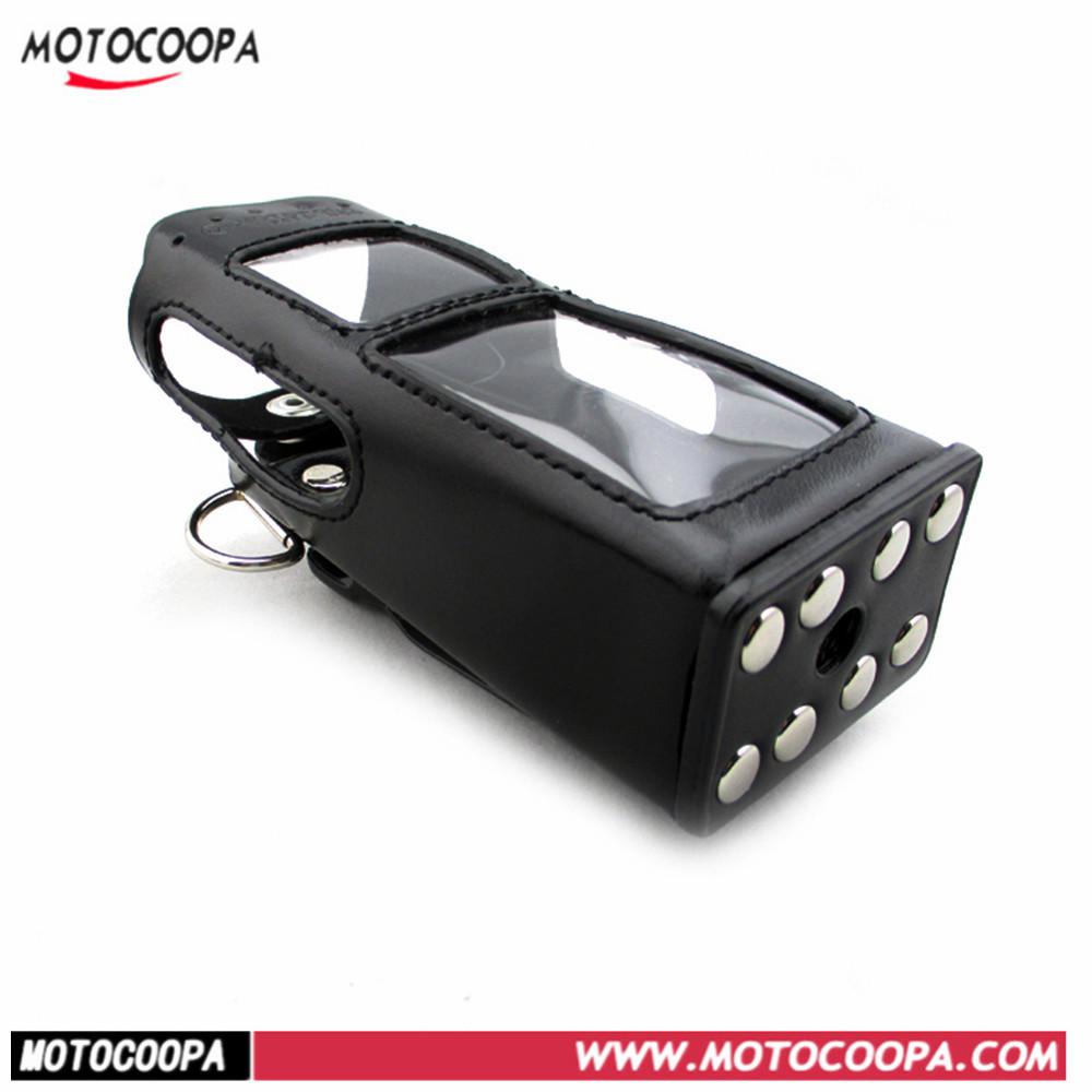Кожаный чехол для рации MTP850 и MT800 с защитой от падения, плечевым ремнем, железным зажимом и карманом на пояс