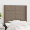 VidaXL Headboard with Ears Taupe 93x16x118-128 Cm Fabric3119566