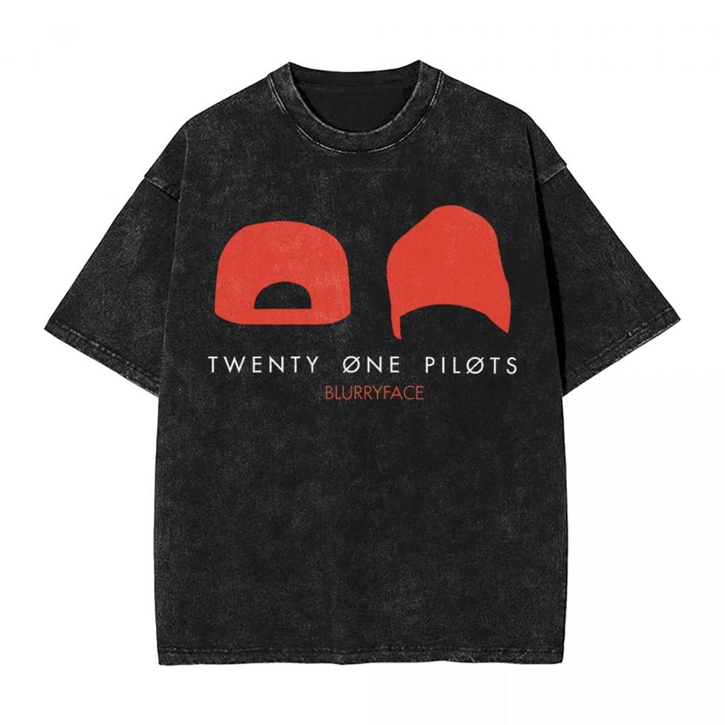 2026 Горячая Распродажа Twenty One Pilots Женская Мужская Стиранная Футболка с Горячим Штампом, Хлопковая Футболка в Стиле Харадзюку, Летние Футболки с Коротким Рукавом для Мужчин, Повседневный Топ