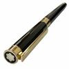 Отличная перьевая ручка MONTBLANC Noblesse Колпачкового типа черная 18K мужская Б/У