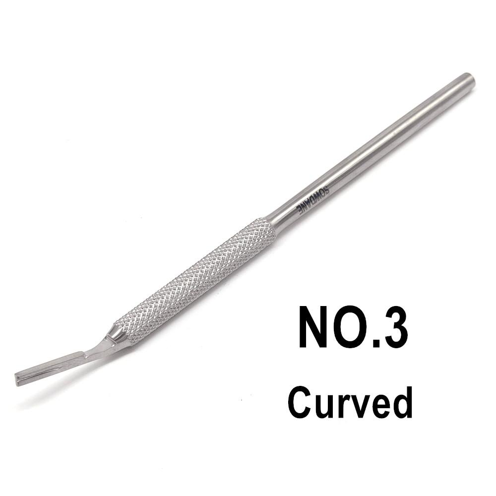 Ручка стоматологического скальпеля № 3 и № 4, ручка лезвия стоматолога, рукоятка для полости рта, хирургический инструмент, инструменты для стоматолога из нержавеющей стали