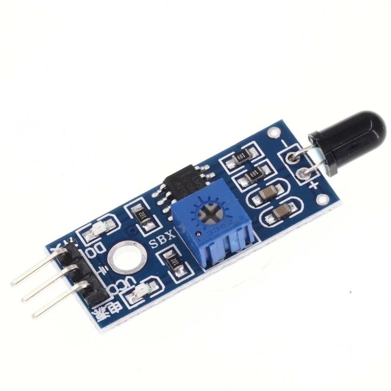 IR Flame Detection Sensor Module 3 4 Wire Smartsense Cost Effective for DIY & Industrial Fire Detection Projects