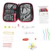 40Pcs USB Chargeable LED Crochet Hooks Knitting Needles Tools Kits Set Accessory