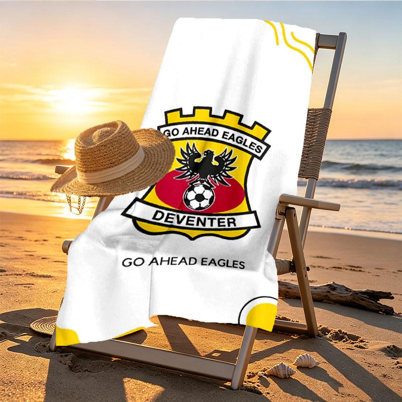 Go Ahead Eagles Print Beach Towel Design, Soft, Lightweight. for Home Bathroom, Spa, Pool, Yoga, Surfing, Camping, Gift for Family, Friend
