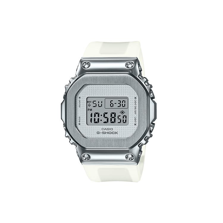 Casio Мужские Полностью Металлические Белые Часы Серии GM-S5600SK-7PR GM-S5600SK-7PR