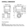 Electric Ball Valve BSP Brass Motorized Mini DN15 1/2in DC12V 3 Wire Setup Accessory